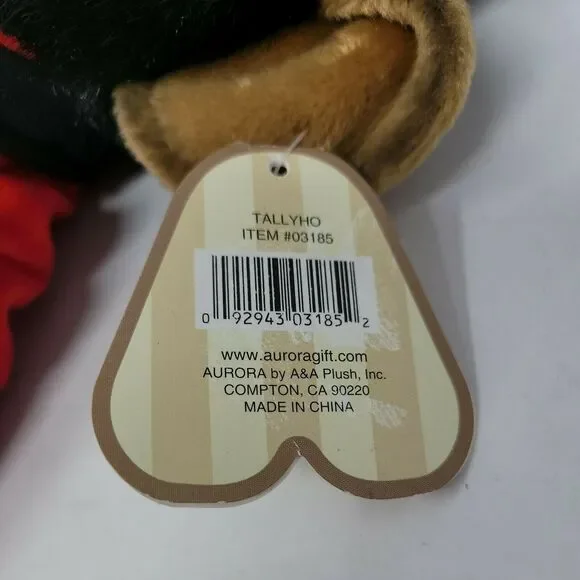 Aurora Plush Tally Ho Monkey Rare Original Circus Stuffed Animal Red Coat Vtg